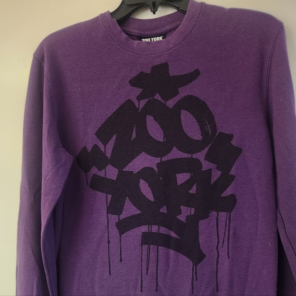 Zoo York Men's Bold Purple Crewneck Long Sleeve